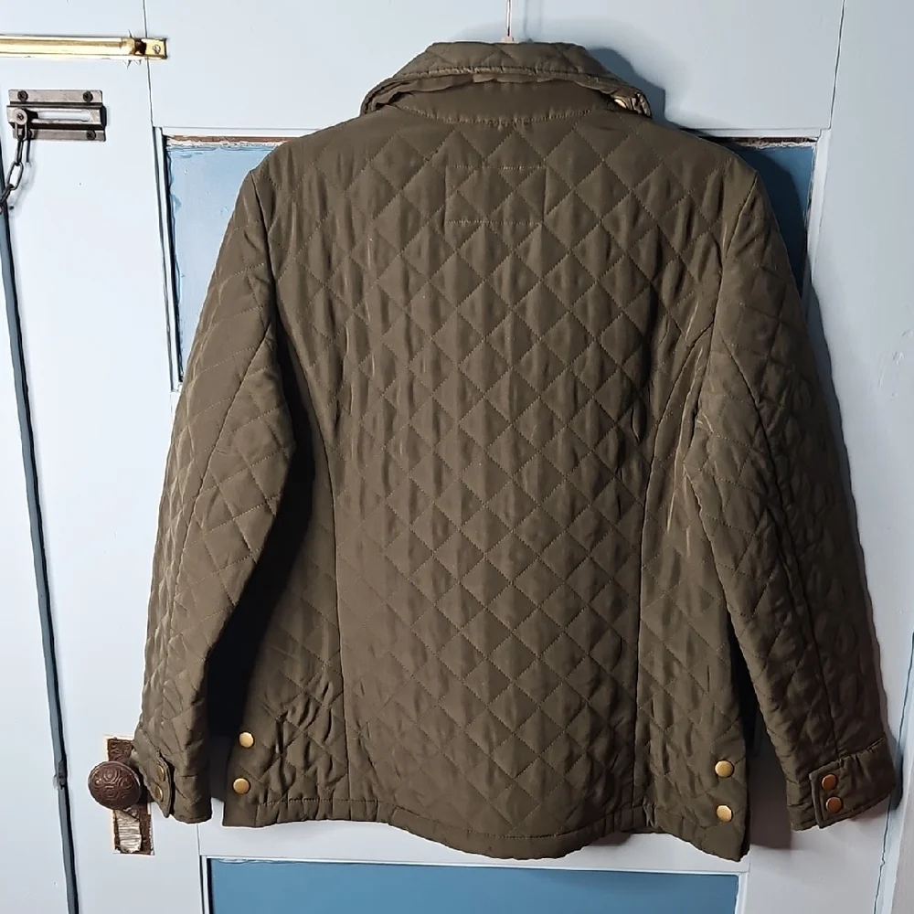 Colebrook Women's Quilted Jacket - Olive Green Medium - Picture 5 of 12